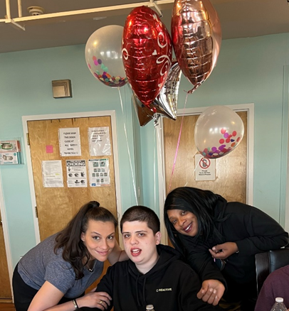 Jarred celebrates his graduation