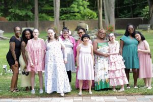 BCCS students and staff members dressed up for prom.