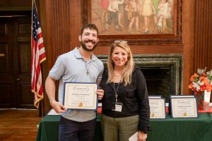 Nicholas Barbanera received his Employee of the Quarter award